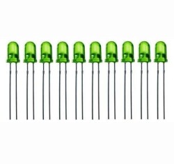 5mm Green Led Package - 10 Pieces 
