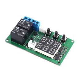 5V 2 Channel Relay Output Digital Thermostat - Red/Green 