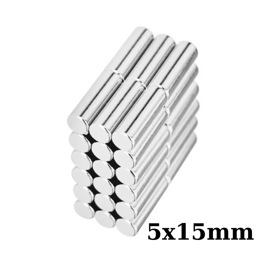  5x15mm Neodyum Güçlü Mıknatıs - Neodim Magnet