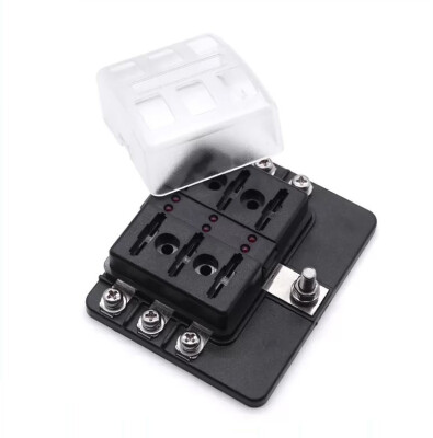 6 Channel Auto Blade Fuse Box - With LED - 2