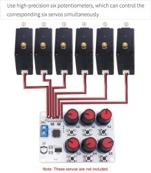 6 Kanal Potansiyometreli Servo Motor Kontrol Kartı - 3