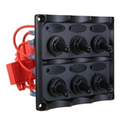 6 Pin ON-OFF Toggle Switch Panel 