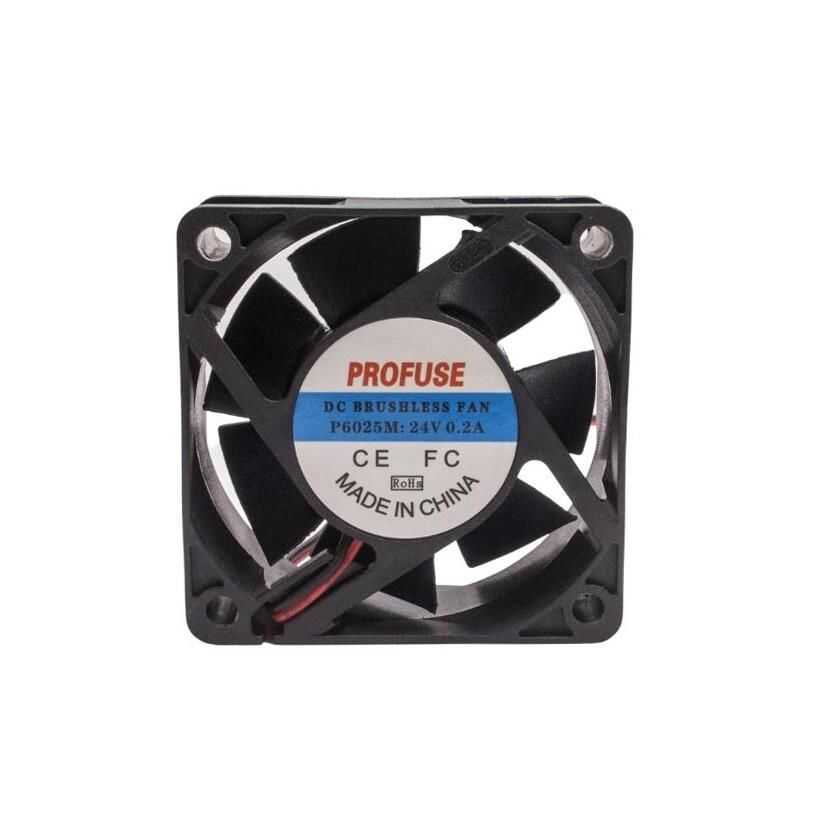  60x60x25mm 24v 0.20a Fan 2 Kablolu
