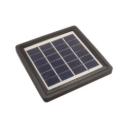 6V 250mA Solar Panel with Waterproof Case 125x125x18mm - 1