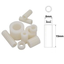 6x15mm Led Distans (Standoff) - Beyaz 