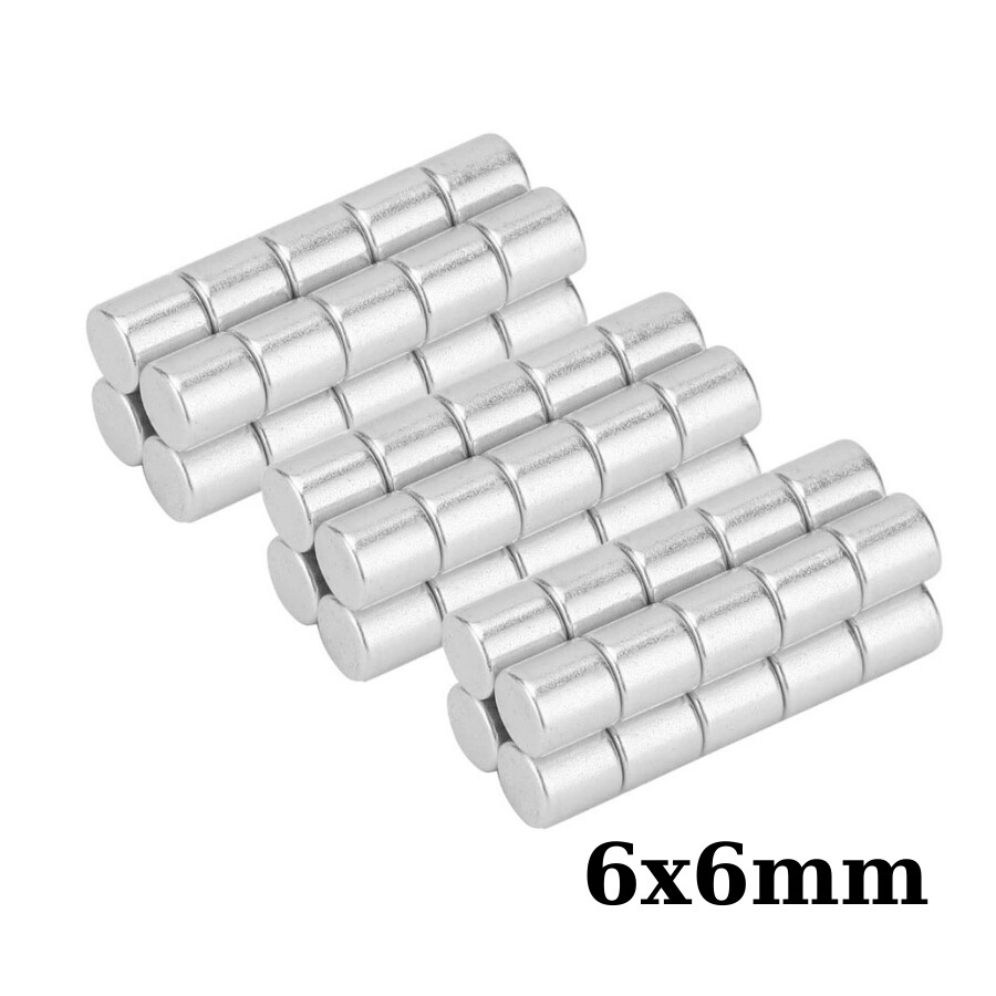  6x6mm Neodyum Güçlü Mıknatıs - Neodim Magnet