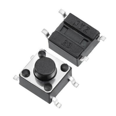 6x6x4.3mm 4 Pinli SMD Push Buton - Tact Switch - 1