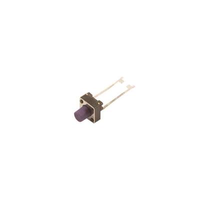 6X6X7mm 2 Pin Purple Tact Switch with Long Legs - 1