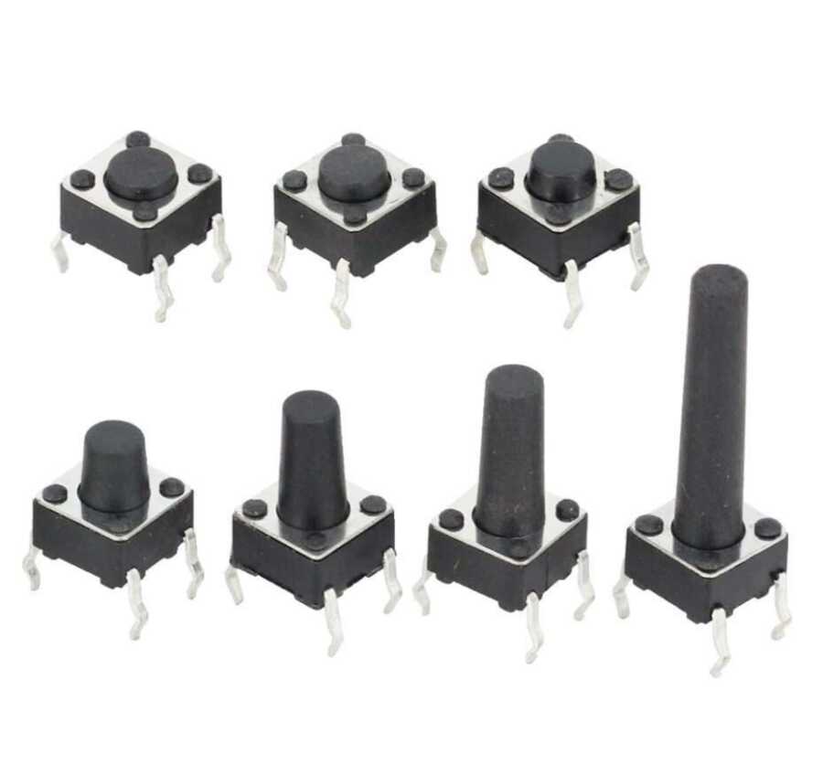  6x6x9mm 4 Pinli Push Buton - Tact Switch