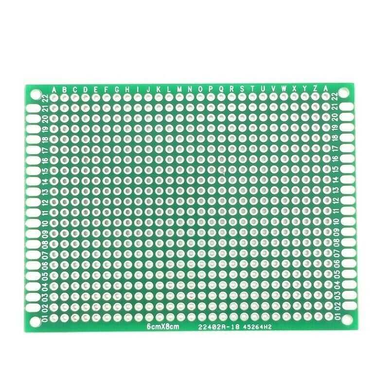  6x8cm Epoxy Çift Taraflı Delikli Plaket