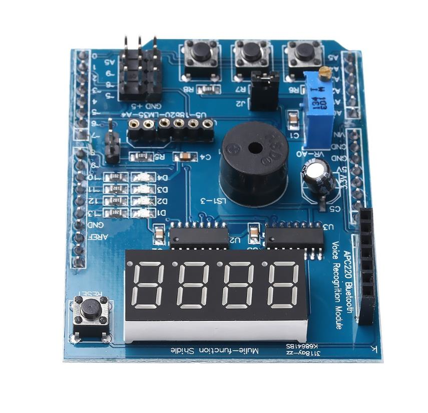 7-Segment Multifunctional Shield Motorobit - Motorobit.com