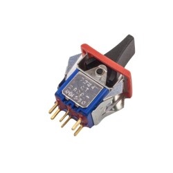 7244 ON-OFF-ON Spring Loaded 6-Pin Toggle Switch - 2