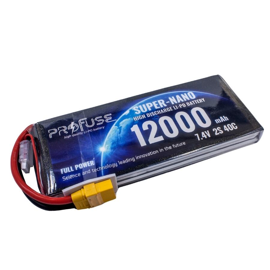 7,4v 2s 12000mah 40c Lipo Batarya