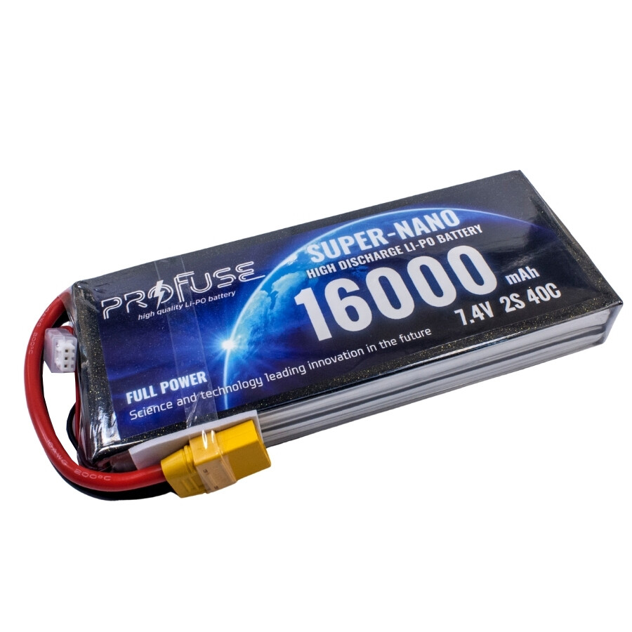  7,4v 2s 16000mah 40c Lipo Batarya