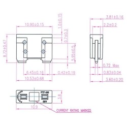 7.5A Mini Low Profile Auto Fuse - Bıçak Sigorta - 2
