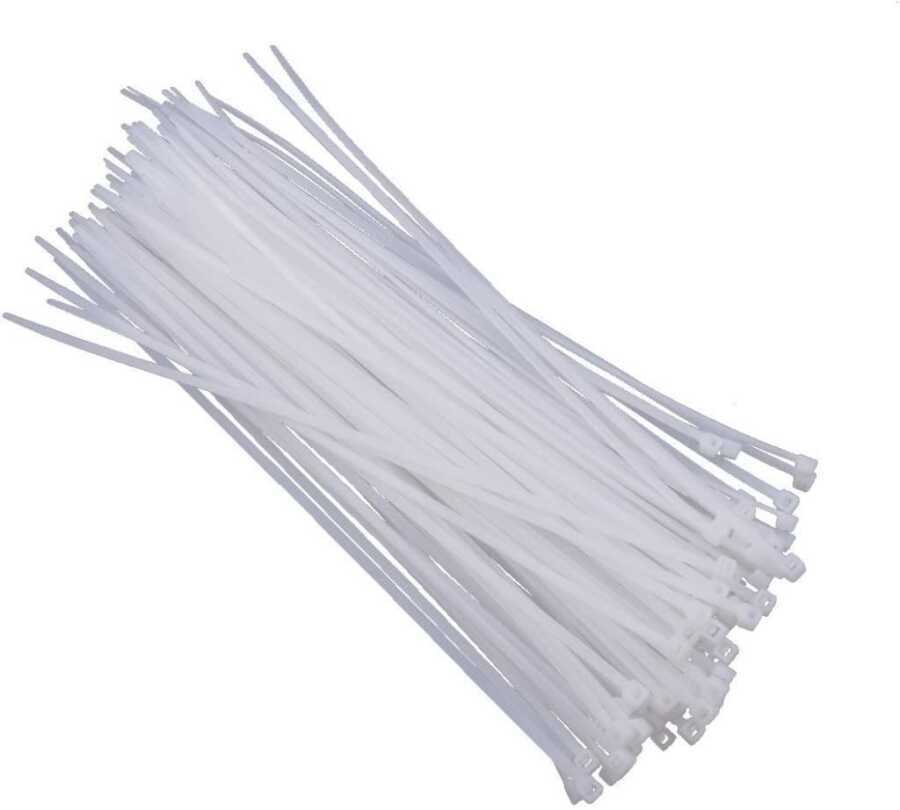  7.6mmx500mm Kablo Bağı Beyaz - 100 Adet