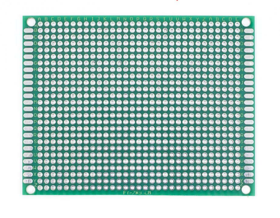  7x9cm Epoxy Çift Taraflı Delikli Plaket