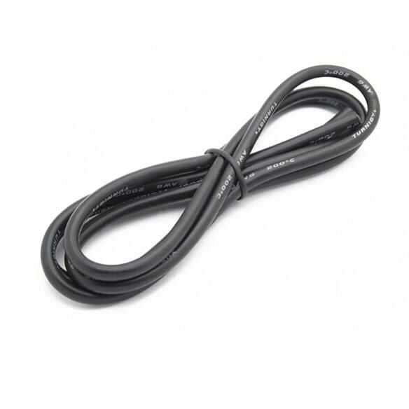  8 Awg Silikon Kablo Siyah - 1 Metre