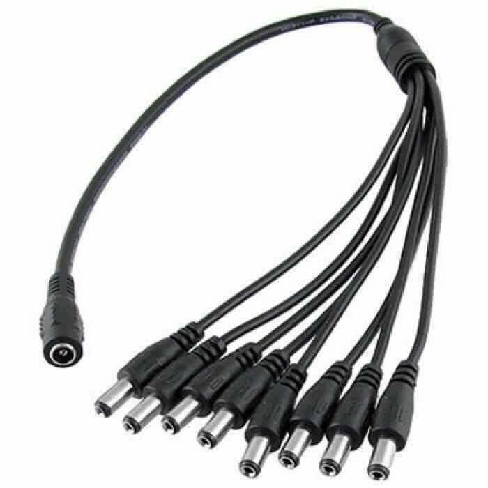  8 Başlı Dc Adaptör Çoklayıcı Kablo