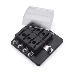8 Channel Auto Blade Fuse Box - With LED - 2