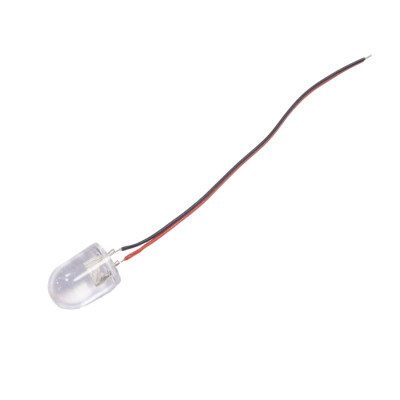 8mm White LED - Wired - 1