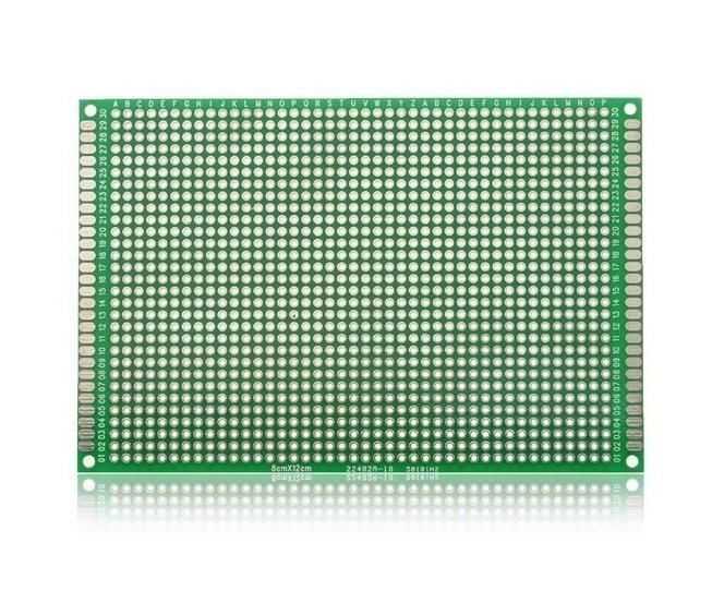  8x12cm Epoxy Tek Taraflı Delikli Plaket