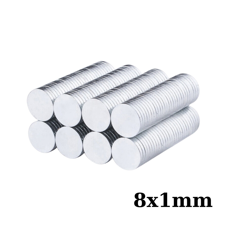  8x1mm Neodyum Güçlü Mıknatıs - Neodim Magnet