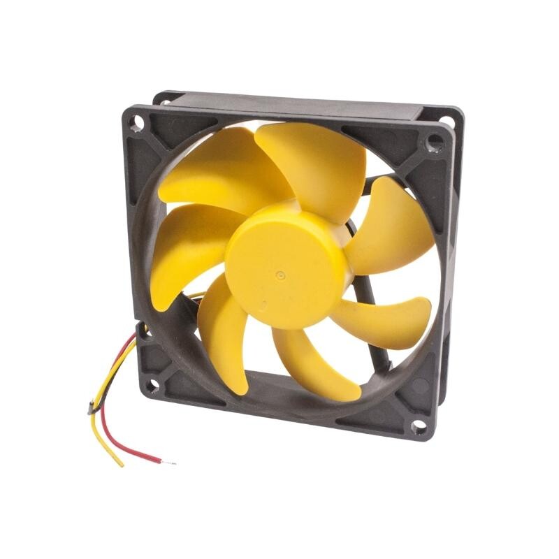  92x92x25mm 12v 0.26a Fan 3 Kablolu - Sarı