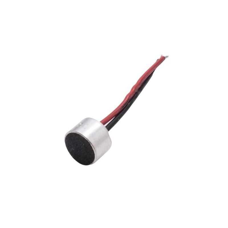  9.5x7mm Kablolu Elektret Kapasitif Mikrofon Kapsülü