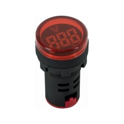 AD136-22DSV-K 24-450V AC Voltmeter - Red 