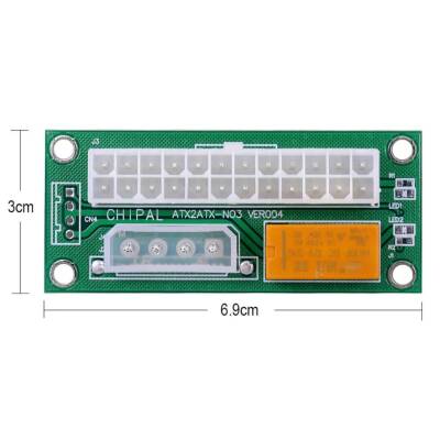 ATX - SATA Molex 24 Pin Güç Kaynağı Bağlantı Adaptörü - 4