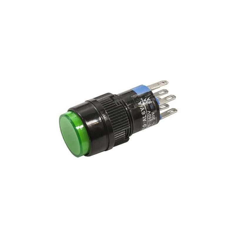  Al6y-a 16mm 24v Yeşil Anahtarlı Buton