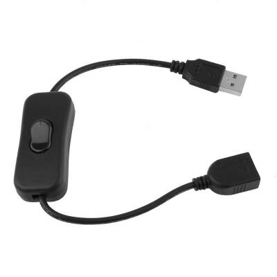 Anahtarlı USB Uzatma Kablosu (Dişi-Erkek) - 30cm - 1