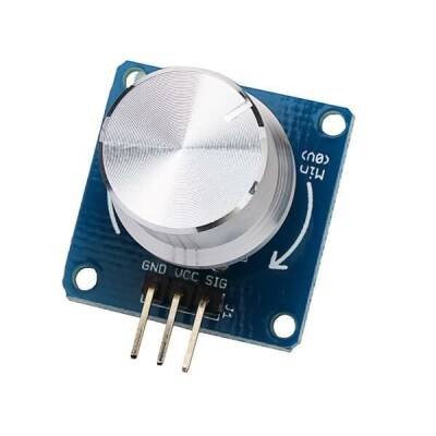 Arduino 10K Potentiometer Module 3-Pin 280 Degrees - 1