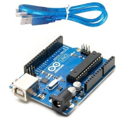 Arduino Uno R3 DIP Klon - (USB Kablo Dahil) - 1