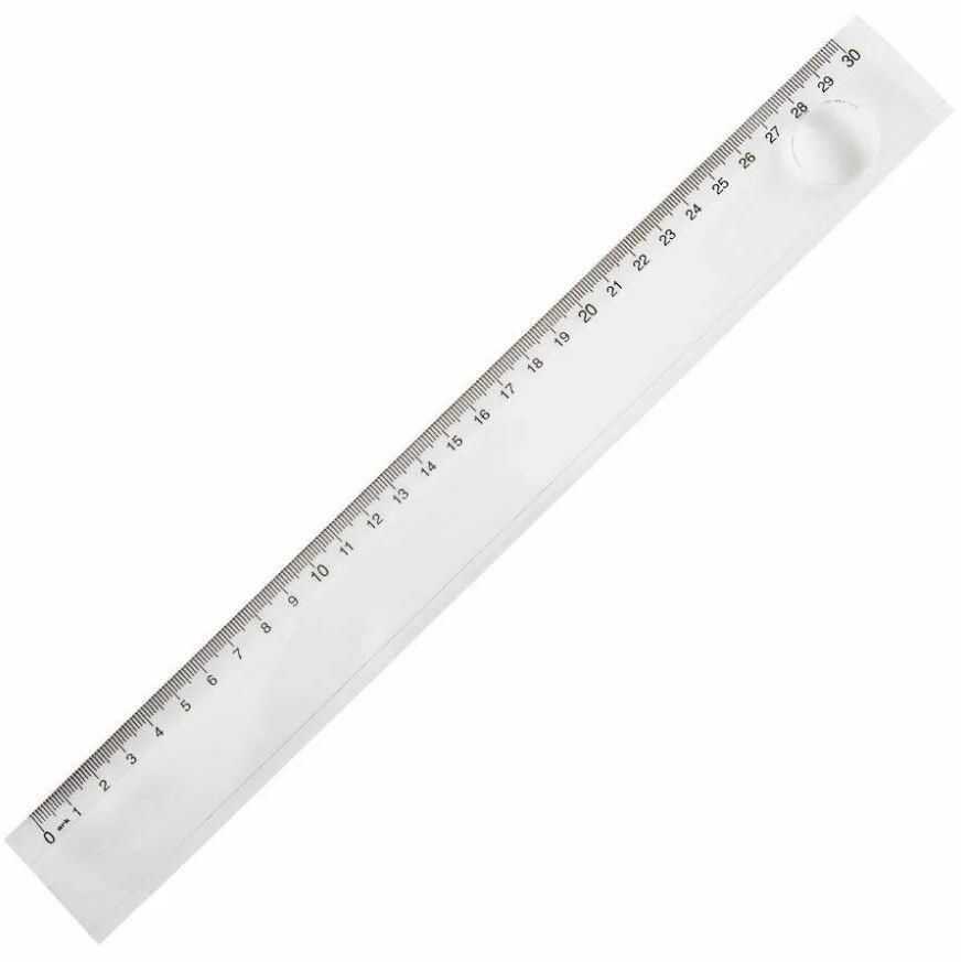  Ark 30cm Şeffaf Mercekli Cetvel