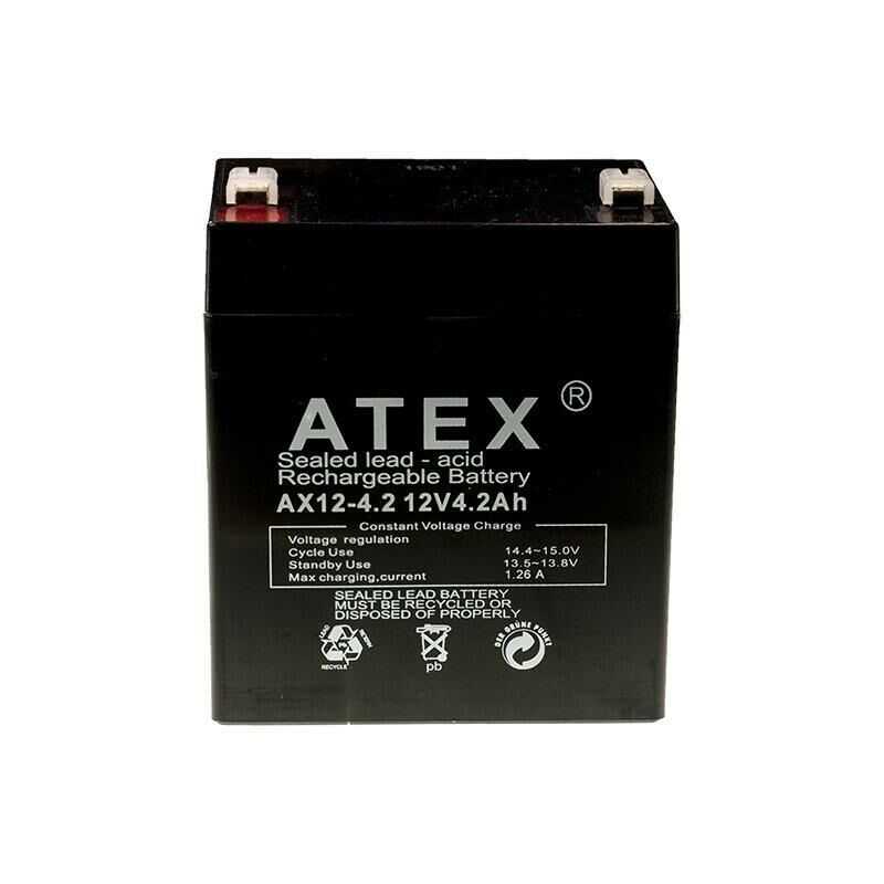 Atex 12V 4.2Ah Akü Akü Atex - Motorobit.com