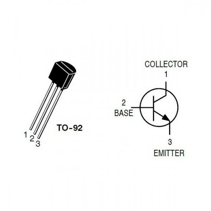 BC557 - TO92 PNP Transistör BC Transistör Motorobit - Motorobit.com