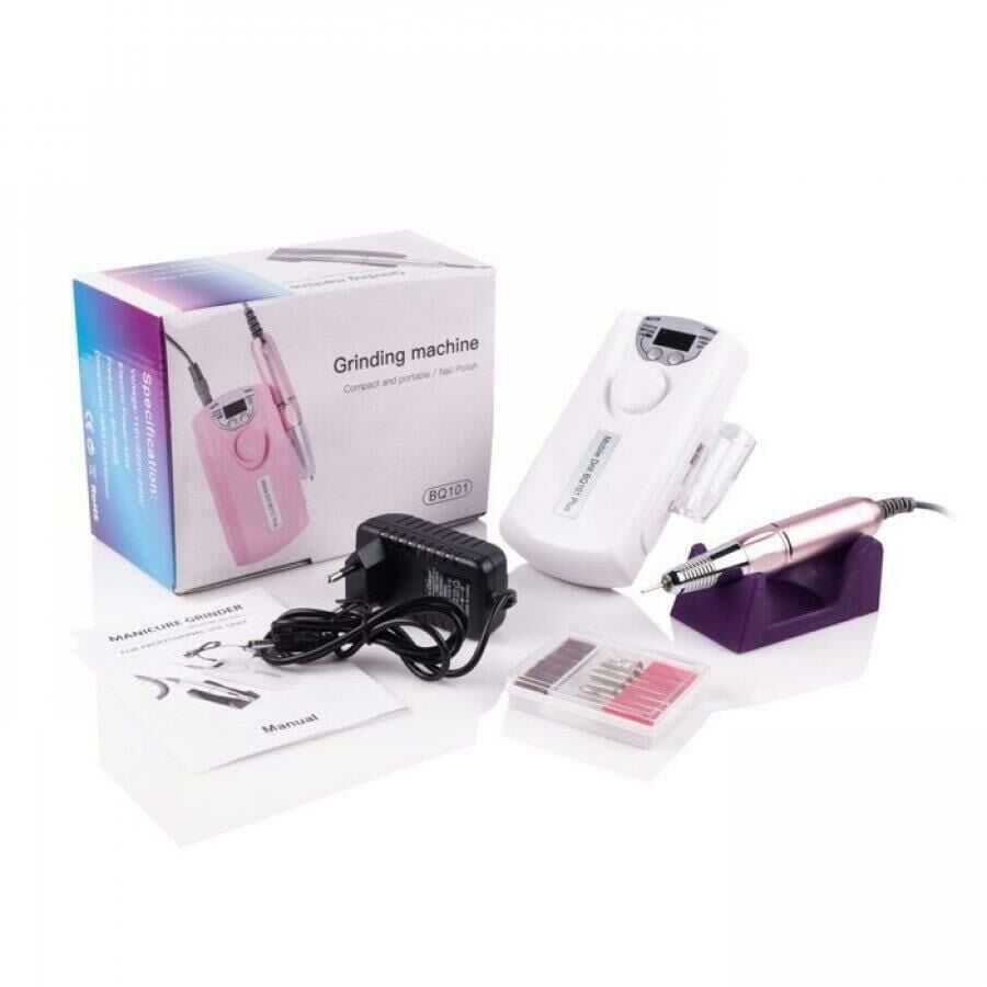  Bq101 Şarjlı Manikür Pedikür Tırnak Törpü Seti - Beyaz