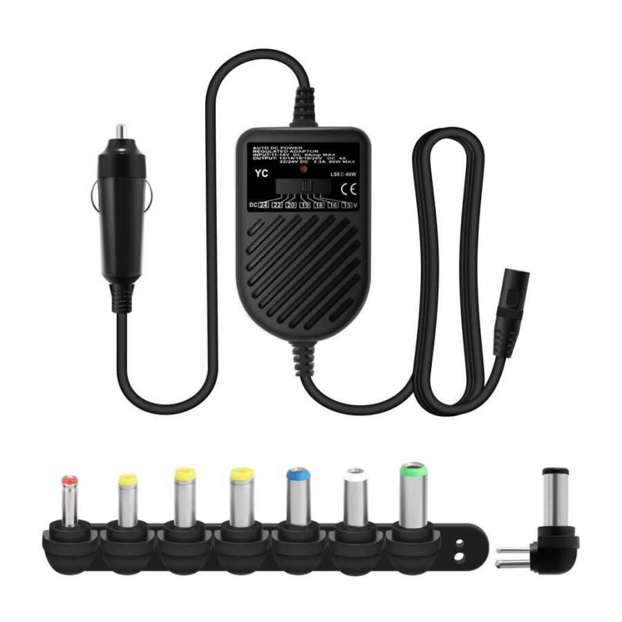  Çakmaklık Girişli 15-24v Ayarlı Araç İçi Adaptör
