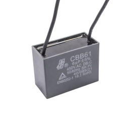 CBB61 6uF 450V Permanent Capacitor with Cable Box 