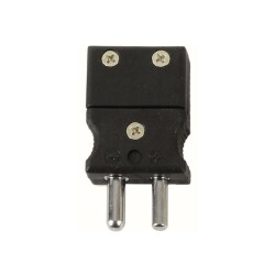 CK-05SY-Male - Fe-Const Thermocouple Plug Black 