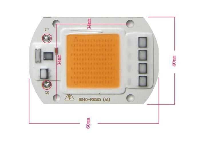 Daylight 220V Projector Cob Led 50W Driver Chip Motorobit - Motorobit.com