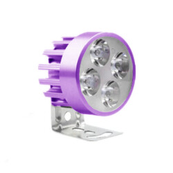 DC 9-85V White Bicycle LED with Cooler - Purple Frame 