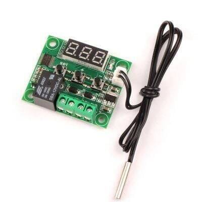 Digital Thermostat with Relay Output. Temperature Control Card - W1209 - 1