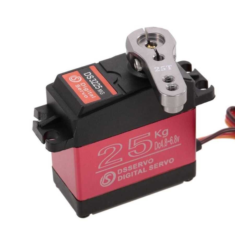 For DS3225MG Aggiornamento Servo RC 25KG Servo Digitale Full Metal - Foto 3