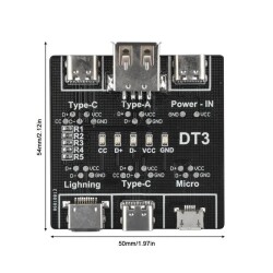 DT3 Kablo Test Cihazı TypeC / Micro / USB / Lightning - 2