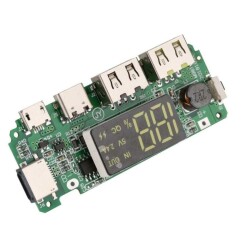 Dual USB 5V 2.4A Micro Type-C Powerbank Module with LEDs - 2
