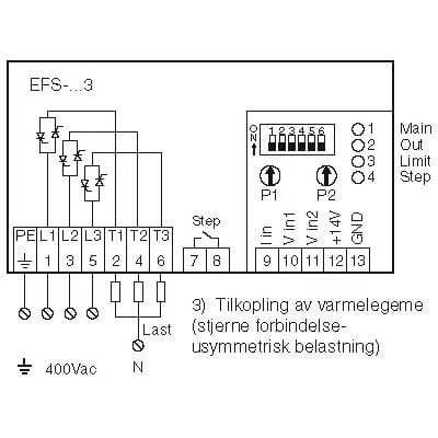EFS-9253 25A Üç Fazlı Güç Kontrol Cihazı - 2