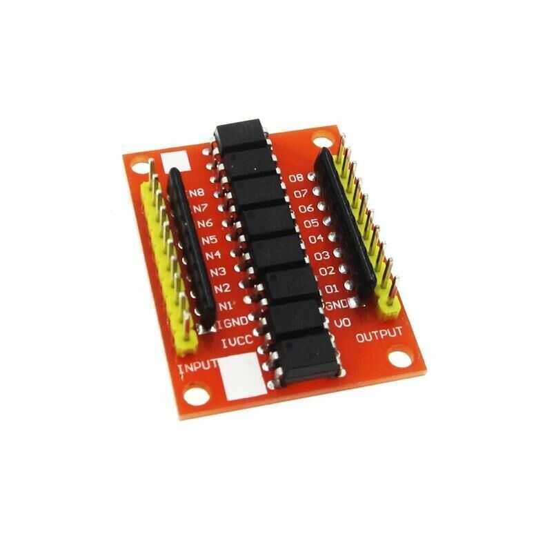  El817 12-24v 8 Kanal Optokuplör İzolasyon Modülü - Low Level Trigger